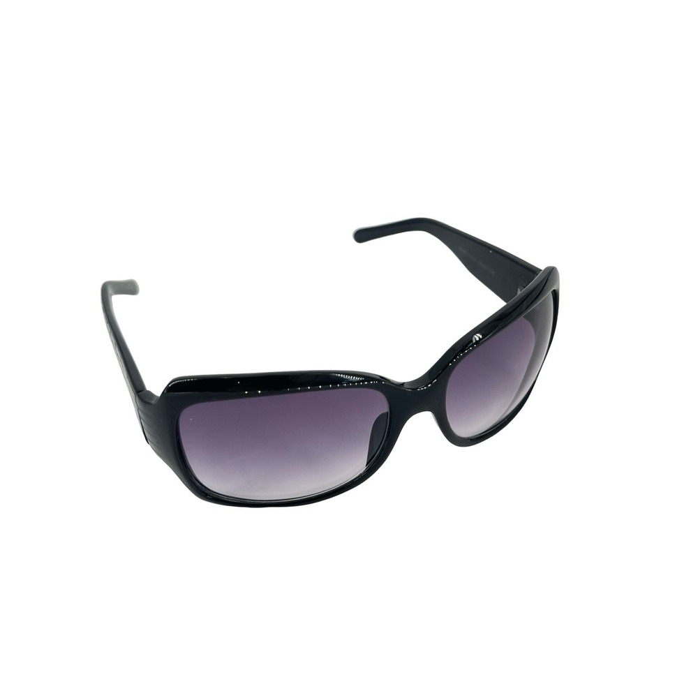 Kenneth Cole Reaction Womens Black Oversized Sunglasses Purple Gradient Y2K